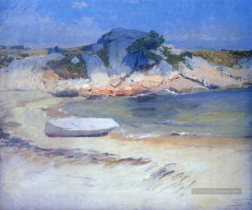 Paysage Sheltered Cove Frank Duveneck Peinture à l'huile